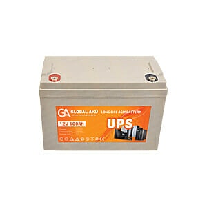 Global Akü - 12V 100 Ah AGM UPS Akü