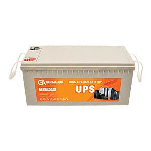 Global Akü - 12V 200 Ah AGM UPS Akü