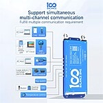 Daly Aktif Balans BMS - 100 Balans BMS 8-24S 100A Smart Bluetooth Wi-Fi LifePO4